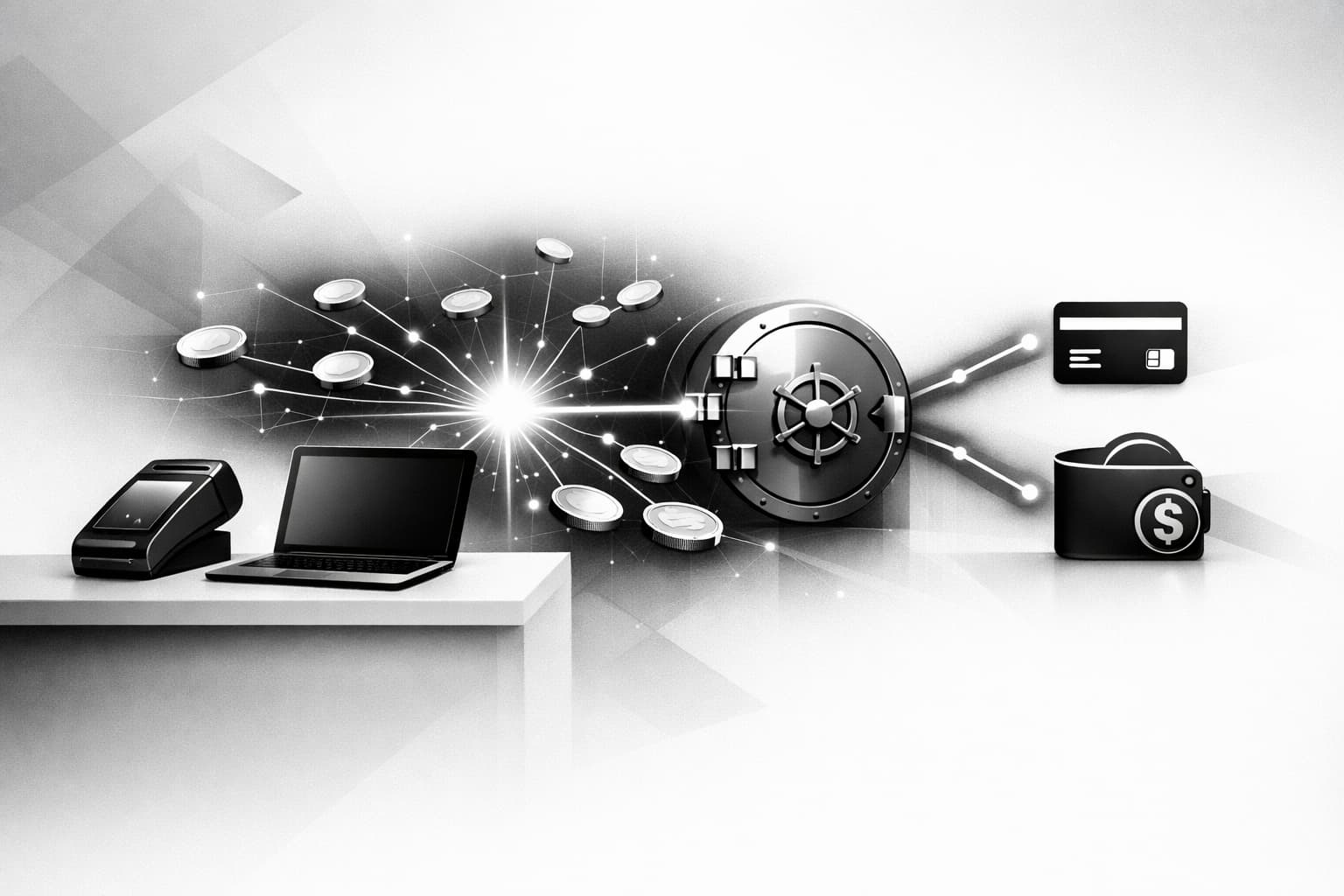 Merchant POS accepting multiple altcoin payments routed through a secure gateway