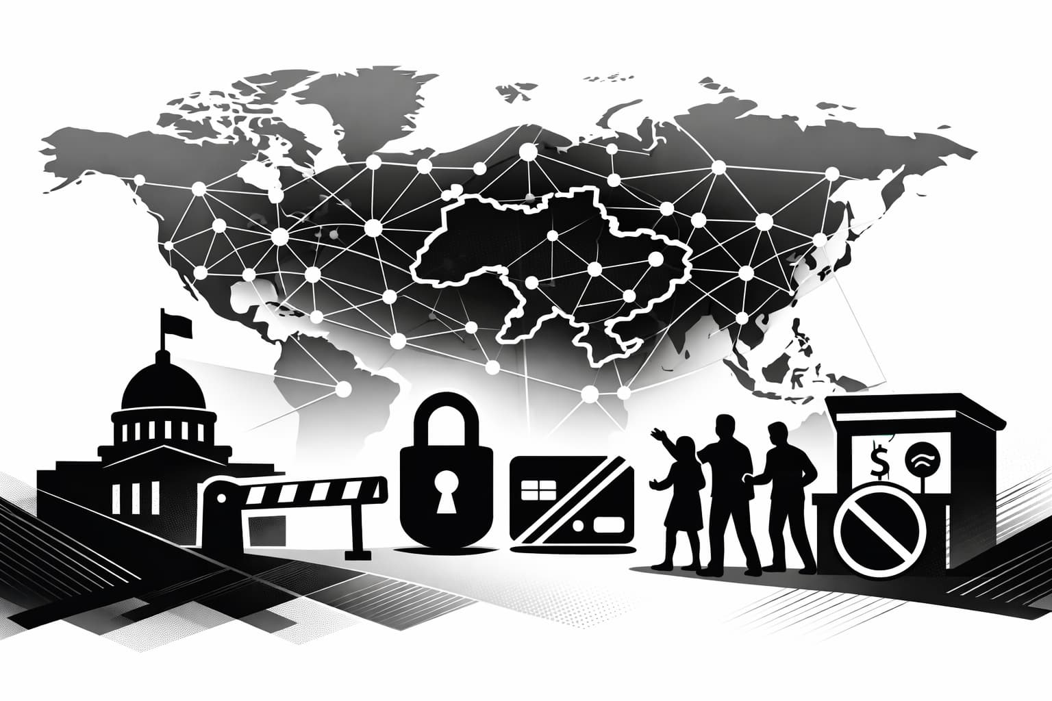 Government barriers restricting Bitcoin access while the global network remains decentralized