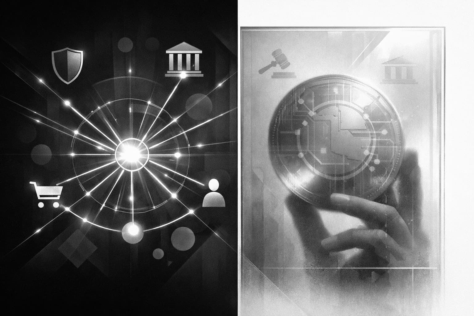 Illustration of instant payment rails prioritized over a delayed digital dollar concept