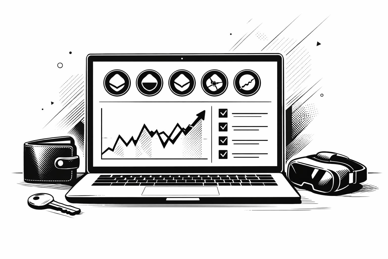 Beginner-friendly dashboard showing metaverse token watchlist with VR and crypto elements