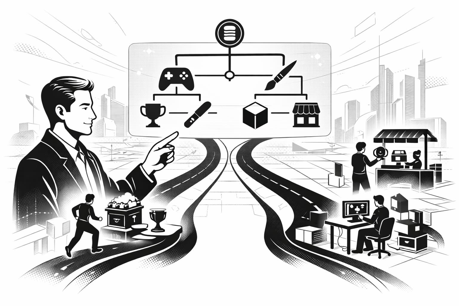 Mentor guiding player and creator paths to earn in the metaverse economy