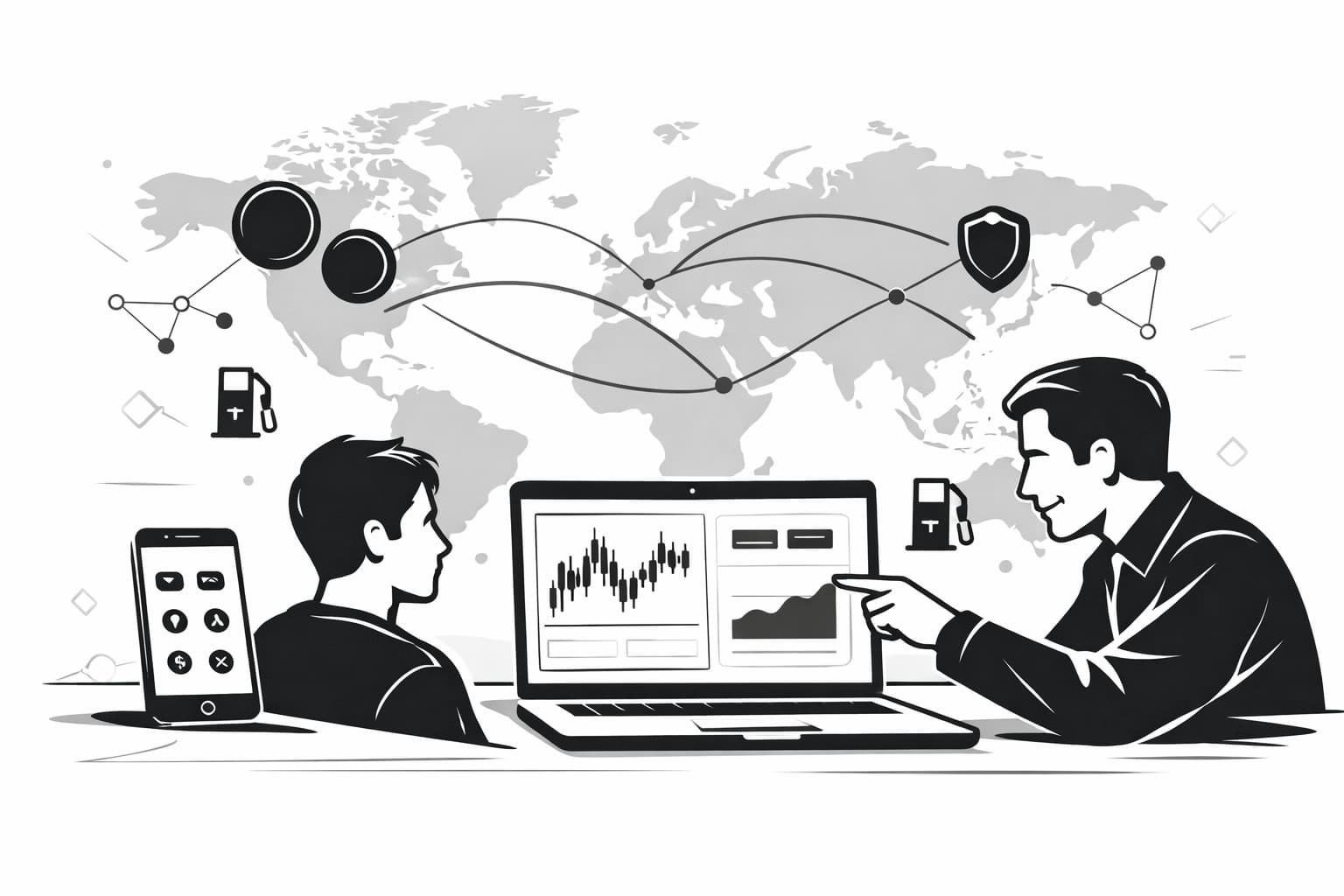 Beginner setting up wallet and stablecoins for low-fee international payments
