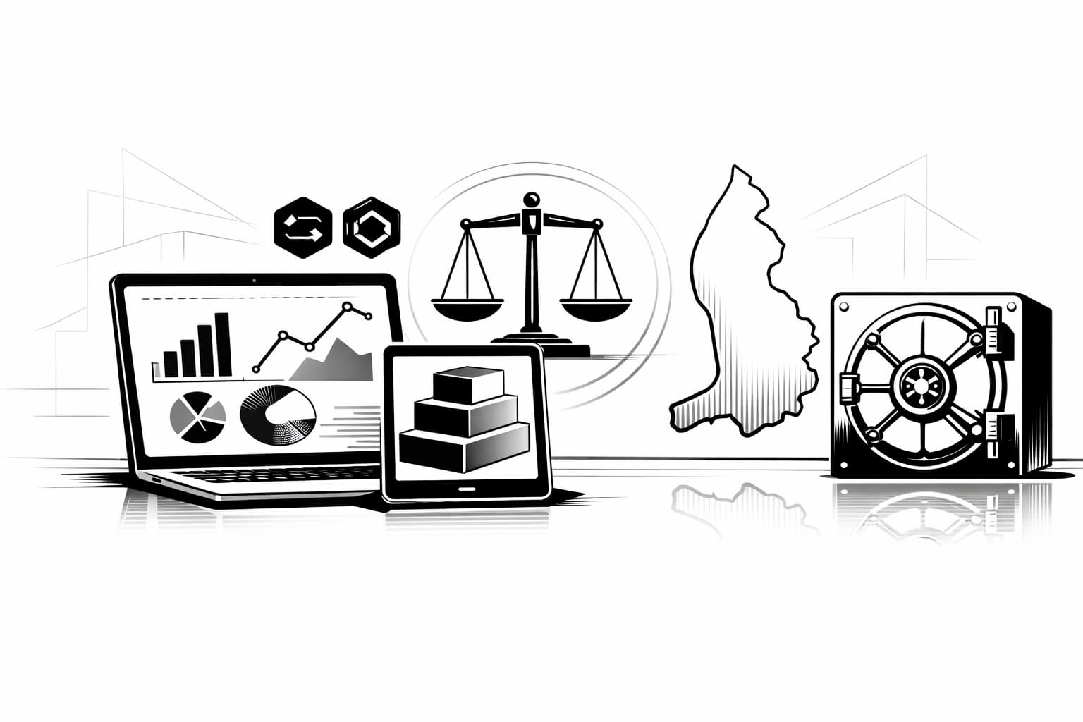 Illustration of LCX exchange fee tiers, withdrawals, and token discount concept