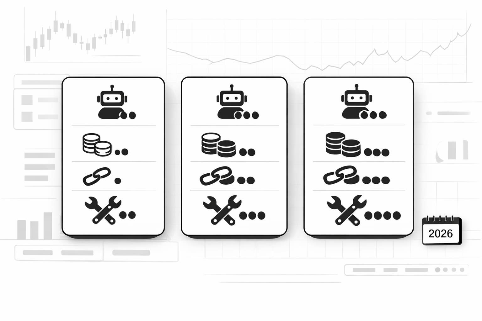 Three-tier pricing plan comparison for TradeSanta trading bot subscriptions in 2026