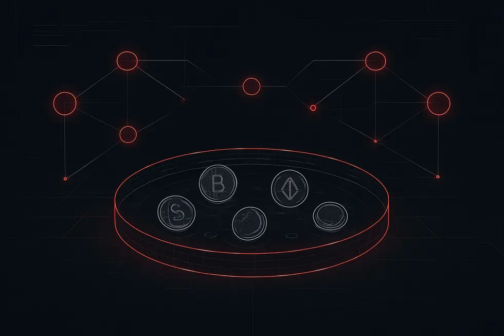 A visual comparison of centralized and decentralized exchange structures.
