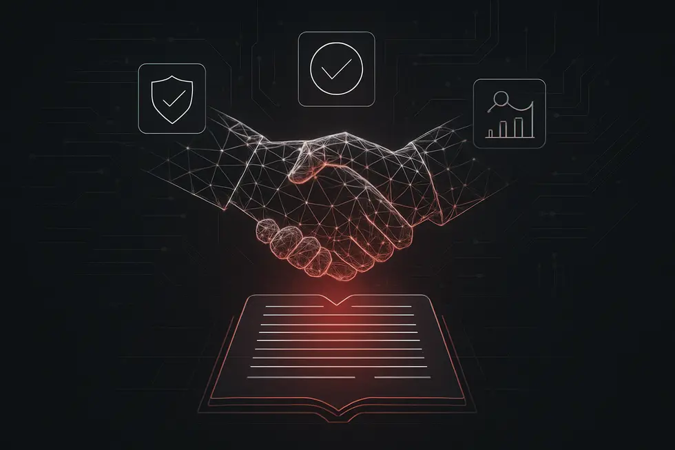 Schematic representation of a crypto whitepaper document.